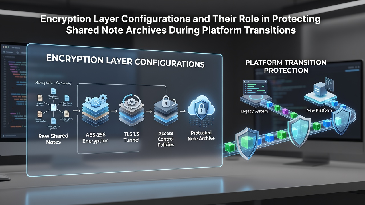 Encryption Layer Configurations and Their Role in Protecting Shared Note Archives During Platform Transitions